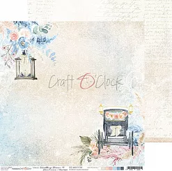 Бумага 30х30 см "Wedding Dream 01" (CraftO'clock)