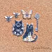 Набор тканевых высечек "Шепот магии", 6х5 см, 24 шт (ScrapMania)
