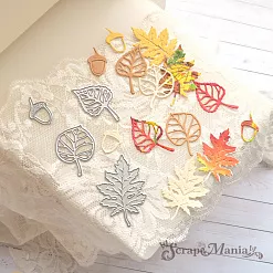 Нож "Школьный вальс. Листопад" 4х3 см (ScrapMania)