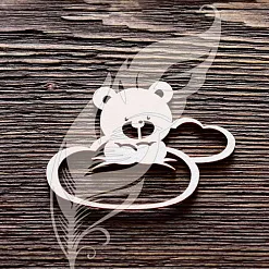 Украшение из чипборда "Мишутка на облачках" (ArtLines)