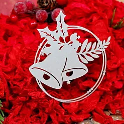 Украшение из чипборда "Колокольчики в рамке" (Fantasy)