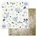 Набор бумаги 30,5х30,5 см "Небесная роса", 12 листов (ScrapMania)