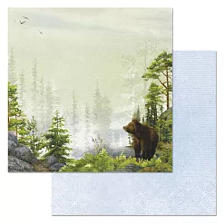 Набор бумаги 30,5х30,5 см "Тайга", 12 листов (ScrapMania) Набор бумаги 30,5х30,5 см "Тайга", 12 листов (ScrapMania)
