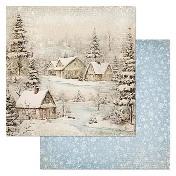 Бумага "Сочельник. Деревня" (ScrapMania)