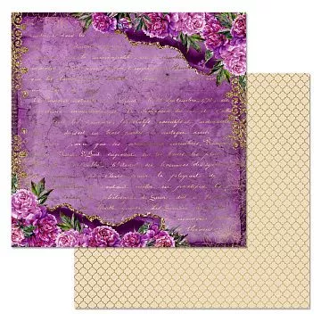 Бумага "Пионовый роман. Вдохновляющий" (ScrapMania)