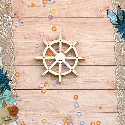 Чипборд "Морячок. Шейкер. Штурвал. Мини" (ScrapMania)