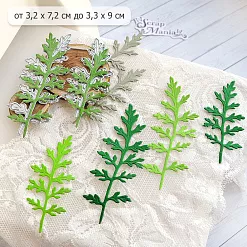 Нож "Маковые листья. Две веточки", 3,3х9 см (ScrapMania)