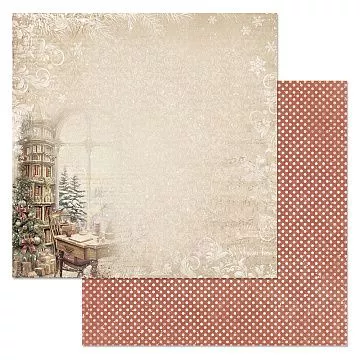 Бумага "Винтажный Новый Год. Зима за окном" (ScrapMania)