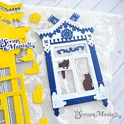 Нож "Русские сказки. Бабушкино окошко", 7,1х11 см (ScrapMania)