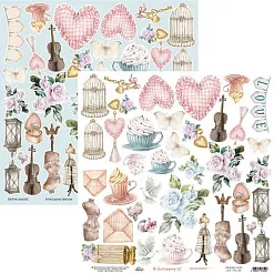 Бумага 30х30 см "Touch of spring. Для вырезания" (Alchemy of Art)