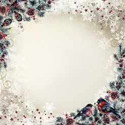Бумага "Новогоднее счастье. Морозное утро" (ScrapMania)