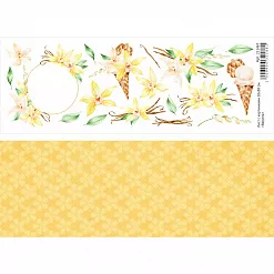 Лист с картинками 10х30 см "Ваниль" (ScrapMania)