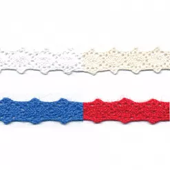 Лента кружевная "Белая" ширина 0,8 см, длина 3 м (Gamma) Лента кружевная "Белая" ширина 0,8 см, длина 3 м (Gamma)