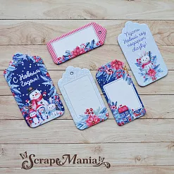Набор цветного чипборда "Снеговички" (ScrapMania)