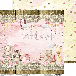 Бумага 30х30 см "Hello little girl 02" (CraftO'clock)