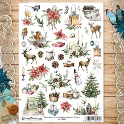 Скрап-карта А4 "Новогодние традиции. Детали" (ScrapMania)
