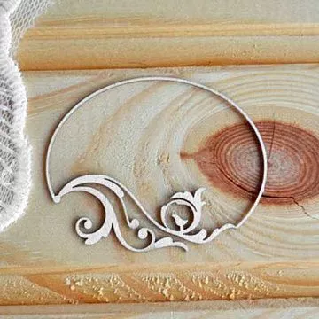 Украшение из чипборда "Рамка 5" (Просто небо)