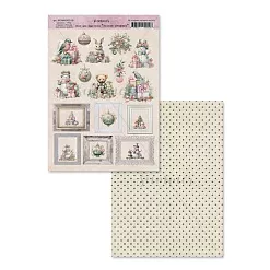 Скрап-карта А4 "Загадай желание. Зимние игрушки" (Summer Studio)
