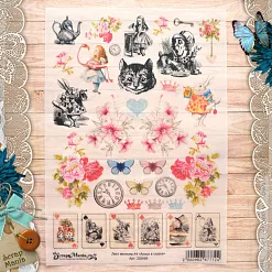 Лист веллума А4 "Алиса в сказке" (ScrapMania)