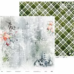 Бумага 30х30 см "Уютная зима 6" (Fantasy)