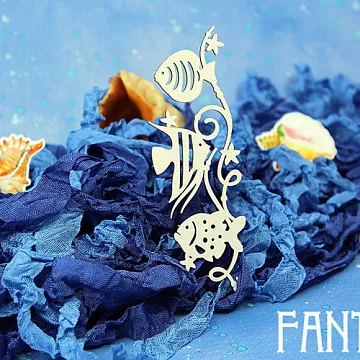 Украшение из чипборда "Морские рыбки 1463" (Fantasy)