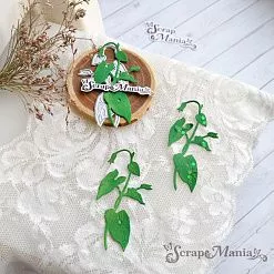 Нож "Вьюнок. Веточка", 3,3х6,3 см (ScrapMania)