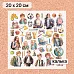 Калька 20х20 см "Школьная жизнь 23", плотность 110 гр/м2 (ScrapMania) Калька 20х20 см "Школьная жизнь 23", плотность 110 гр/м2 (ScrapMania)