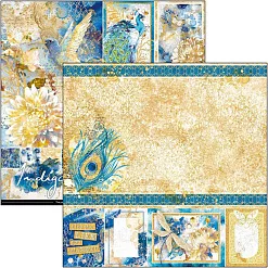 Набор бумаги 30х30 см "Indigo", 12 листов (Ciao bella)