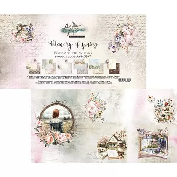Набор бумаги 30х30 см "Memory of Spring", 6 листов (Alchemy of Art)