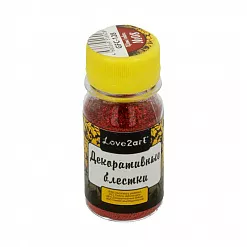 Наполнитель для шейкера "Блестки. Красные", 20 гр (Love2art)