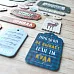 Набор цветного чипборда "Дневник туриста" (Scrapmania)