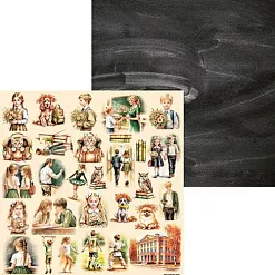 Бумага 30х30 см "Первый звонок. Элементы 2" (Scrapodelie) Бумага 30х30 см "Первый звонок. Элементы 2" (Scrapodelie)