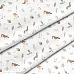 Отрез ткани 79х50 см "Птички с желудями" (Cotton)