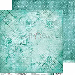 Бумага 30х30 см "Turquoise mood 06" (CraftO'clock) Бумага 30х30 см "Turquoise mood 06" (CraftO'clock)