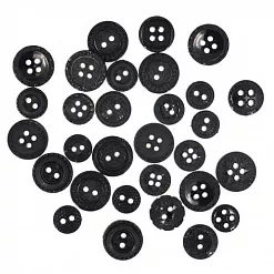 Набор пуговиц "Черный шик" (Dress It Up)