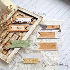 Нож "Флажки и надписи", 2,4х6 см (ScrapMania)