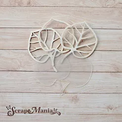 Чипборд "Школьный вальс. Шейкер. Листочек мини" (ScrapMania)