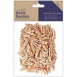 Набор деревянных прищепок "Bare Basics" (DoCrafts) Набор деревянных прищепок "Bare Basics" (DoCrafts)