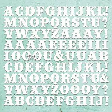 Чипборд "Monograms", 30х30 см (Mintay)