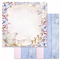 Набор бумаги 30,5х30,5 см "Мамина нежность", 12 листов (ScrapMania)