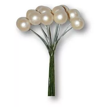 Букет веточек "Белый жемчуг", 12 шт (Stamperia)