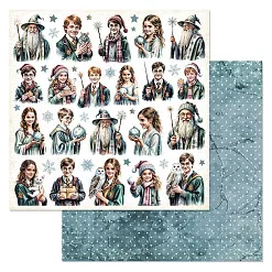Набор бумаги 20х20 см "Рождество у волшебников", 12 листов (ScrapMania) Набор бумаги 20х20 см "Рождество у волшебников", 12 листов (ScrapMania)