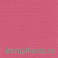 Кардсток Bazzill Basics 30,5х30,5 см однотонный с текстурой холста, цвет фламинго