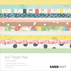 Набор бумаги 16,5х16,5 см "Finders keep", 40 листов (Kaiser)