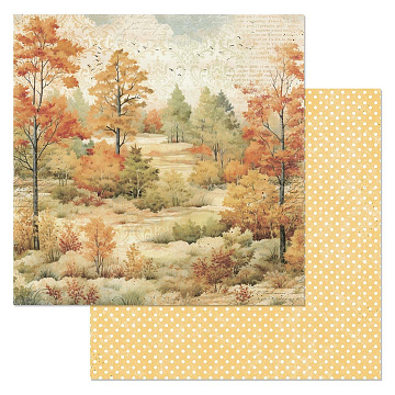 Бумага "Художница Осень. Медовые оттенки леса" (ScrapMania)