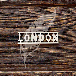 Украшение из чипборда "LONDON" (AL)