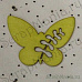 Деревянная фигурка "Бабочка" желтая с выточенным рисунком (Rayher)