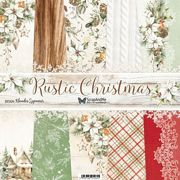 Набор бумаги 30х30 см "Rustic Christmas", 6 листов (ScrapAndMe)