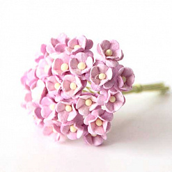 Букетик цветов вишни мини "Светло-сиреневый", 1 см, 25 шт (Craft)