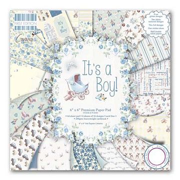 Набор бумаги 15х15 см "It's a boy!", 64 листа (First Edition)